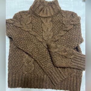 American Eagle brown Turtleneck sweater